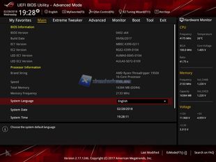 ROG Strix X399 E Gamin BIOS 3